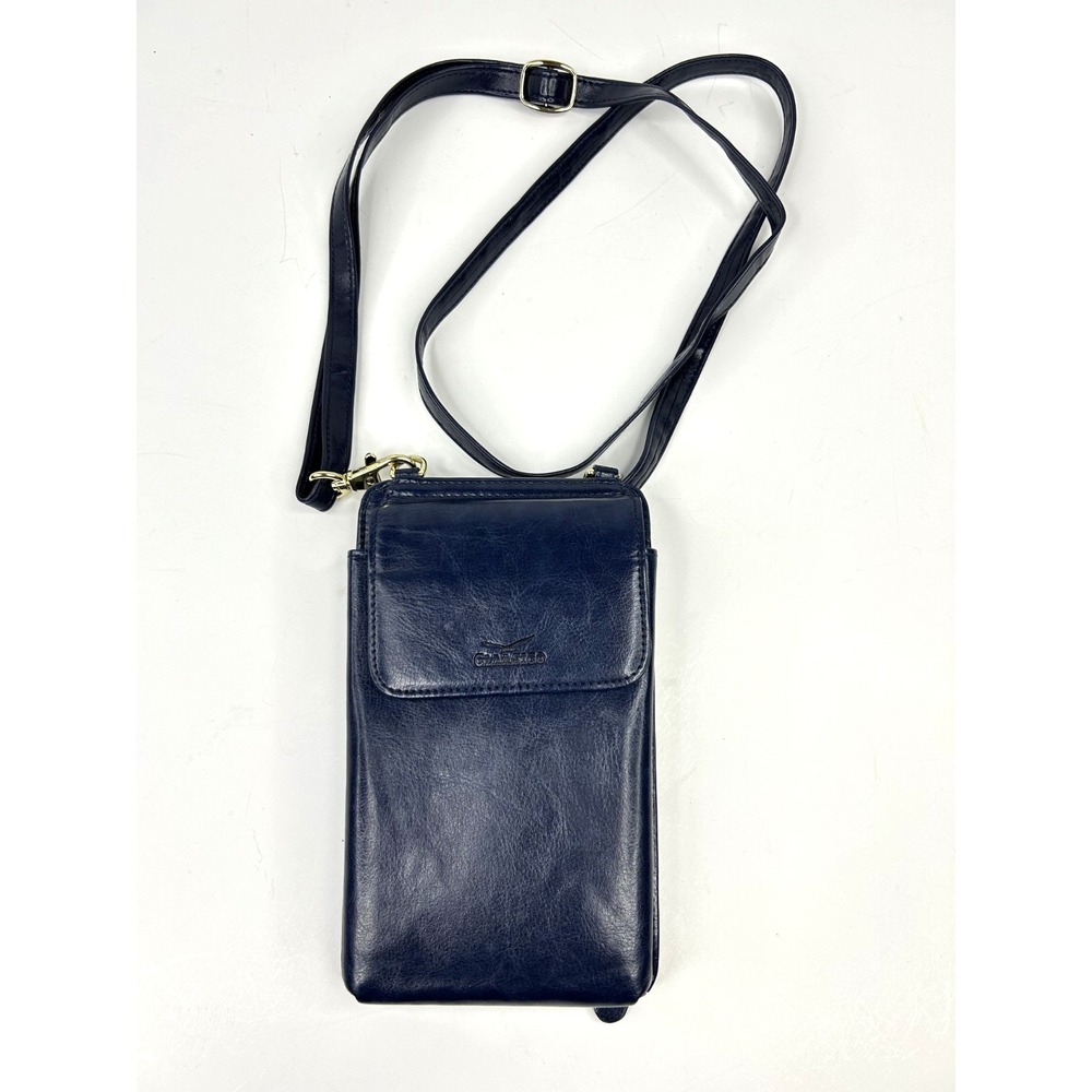 Classico Crossbody Phone Wallet RFID Small‎ Blue EUC Travel Tote Wallet